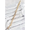 Dodes Dodes Pirinç Zirkon Taşlı Sıralı Ok Model Gold Renk Kadın Bileklik TG27BB7559
