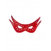 Dodes Tegan Deri Fantezi Kırmızı Parti Maskesi TG275427