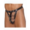 Dodes Tegan Fantezi Deri Zincirli Erkek Tanga İç Çamaşırı TG275419