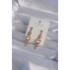 Dodes Dodes XUPİNG Rose Renk Zirkon Taşlı Geometrik Sallantılı Küpe TG27BKP9355