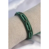 Dodes Dodes Yeşil Renk Deri İpli Erkek Bileklik TG27EB3578