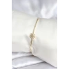 Dodes Dodes Yıldız Figürlü Gold Renk Pirinç Kadın Bileklik TG27BB8003