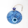 Dodes Mavi Beyaz Cam Nazar Boncuğu, El İşçiliği Cam Duvar Süsü, Nazarlık Hediyelik Eşya