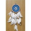 Dodes Nazar Boncuğu Desenli Dream Catcher El Yapımı Kuş Tüylü Rüya Kapanı Duvar Süsü