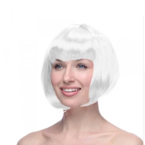 Dodes Beyaz Küt Peruk Saç