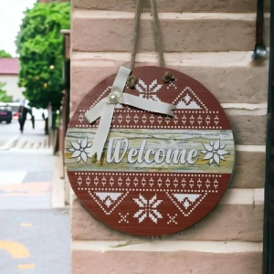 Dodes Dijital Baskı Welcome Kapı Süsü 30 Cm Kapı Süsü