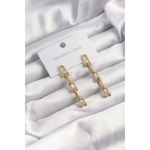 Dodes Dodes 316L Çelik Altın Renk Sallantılı Model Küpe TG27BKP9498