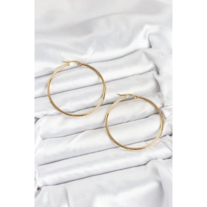 Dodes Dodes 316L Çelik Gold Renk 45 mm Halka Kadın Küpe TG27BKP11227