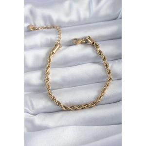 Dodes Dodes 316L Çelik Gold Renk Burgu Model Kadın Bileklik TG27BB5666