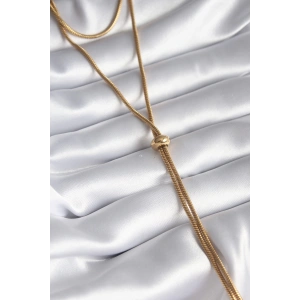 Dodes Dodes 316L Çelik Gold Renk Tüp Zincir Asansör Model Kadın Kolye TG27BKO8286