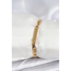 Dodes Dodes 316L Çelik Gold Renk Yazı Yazmaya Uygun Kadın Bileklik TG27BB7918