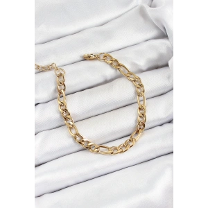 Dodes Dodes 316L Çelik Gold Renk Zincir Erkek Bileklik TG27EB3734