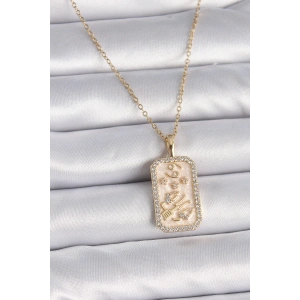 Dodes Dodes 316L Çelik Gold Renk Zincir Yengeç Burcu Zirkon Taşlı Kadın Kolye TG27BKO9467