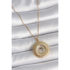 Dodes Dodes 316L Çelik Gold Renk Zincir Zirkon Taşlı Nova Yıldız Model Kadın Kolye TG27BKO10047