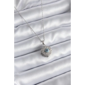 Dodes Dodes 316L Çelik Gold Renk Zirkon Taşlı Göz Model Kadın Kolye TG27BKO9404