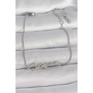 Dodes Dodes 316L Çelik Gümüş Renk Atatürk İmza Model Kadın Bileklik TG27BB6660