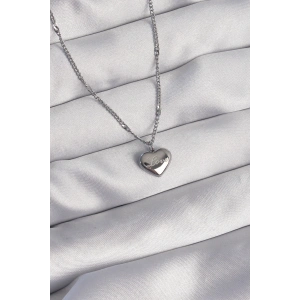 Dodes Dodes 316L Çelik Gümüş Renk Kalp Model Love Kolye TG27BKO8932