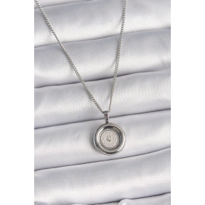 Dodes Dodes 316L Çelik Gümüş Renk Zincir Gümüş Renk Altın Model Kadın Kolye TG27BKO9571