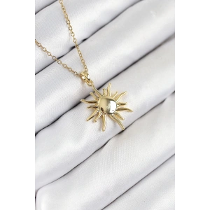 Dodes Dodes 316L Çelik Güneş Model Gold Renk Kadın Kolye TG27BKO10537
