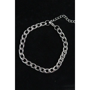 Dodes Dodes 316L Çelik Kalın Klasik Model Gümüş Renk Erkek Bileklik TG27EB3741