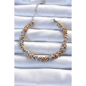 Dodes Dodes 316L Çelik Karışık Renkli İç İçi Geçmeli Bombeli Bileklik TG27BB6323