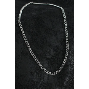 Dodes Dodes 316L Çelik Klasik Oval Zincir Model Gümüş Renk Erkek Kolye TG27ERK1390