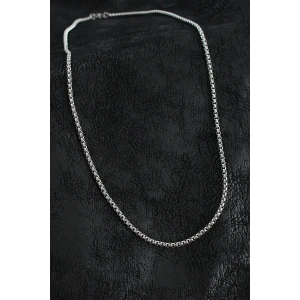 Dodes Dodes 316L Çelik Örme Zincir Model Gümüş Renk Erkek Kolye TG27ERK1399