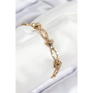 Dodes Dodes 316L Çelik Parçalı Zincir Model Gold Renk Kadın Bileklik TG27BB7847