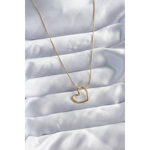 Dodes Dodes 316L Çelik Zincir Gold Renk Kalp Model Kadın Kolye TG27BKO8033