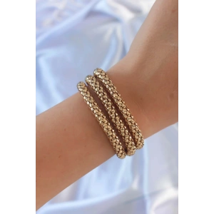 Dodes Dodes Altın Renk Çoklu Kadın Bileklik TG27BB6359
