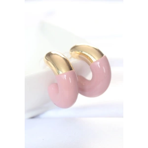 Dodes Dodes CCB Gül Kurusu Gold Çift Renk Küpe TG27BKP8872