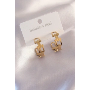 Dodes Dodes Çelik Gold Renk Tifanny Zincir Model Kadın Küpe TG27BKP6933