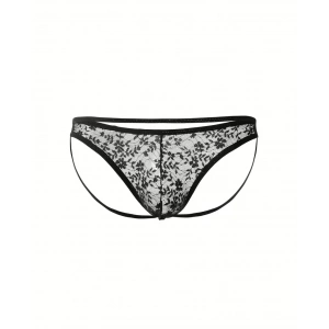 Dodes Dodes Seksi Dantelli Arkası Açık Seksi Siyah Erkek Külot TG274626