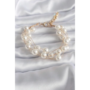 Dodes Dodes Gold Renk İnci Model Kadın Bileklik TG27BB5745