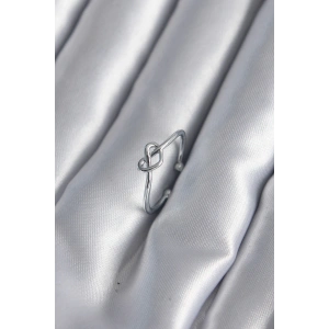 Dodes Dodes Gümüş Renk Düğüm Kalp Model Kadın Yüzük TG27BYK2946