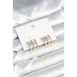 Dodes Dodes Kaburga Model Kutup Yıldızı Detaylı Gold Renk Kadın Küpe TG27BKP11296