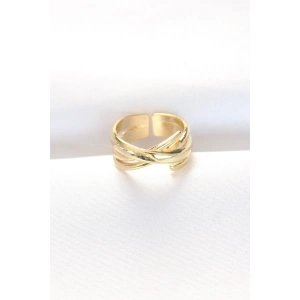 Dodes Dodes Kalın Gold Renk Ayarlanabilir Yüzük TG27BYK3103