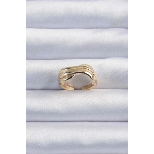 Dodes Dodes Pirinç Altın Renk Kıvrımlı Ayarlanabilir Yüzük TG27BYK3291