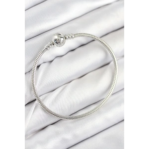 Dodes Dodes Pirinç Charm Topcuk Model Gümüş Renk Kadın Bileklik TG27BB7801