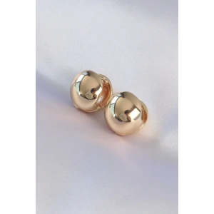 Dodes Dodes Pirinç Gold Renk İçi Boş Minimal Topçuk Küpe TG27BKP8984