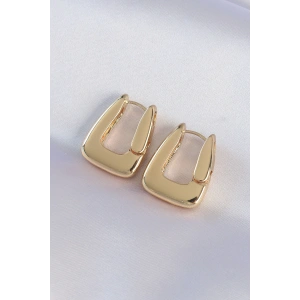 Dodes Dodes Pirinç Gold Renk Kalın Küpe TG27BKP8978