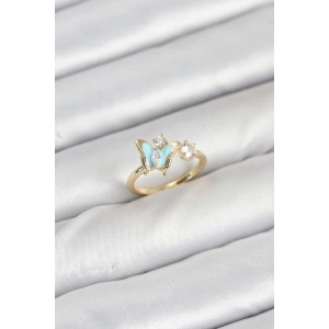 Dodes Dodes Pirinç Gold Renk Kelebek Model Kadın Yüzük TG27BYK3864