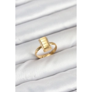 Dodes Dodes Pirinç Gold Renk Külçe Altın Model Kadın Yüzük TG27BYK3900