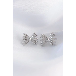 Dodes Dodes Pirinç Gümüş Renk Fiyonk Küpe TG27BKP8945