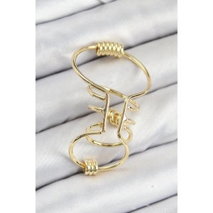 Dodes Dodes Pirinç Halkalı Model Gold Renk Kıkırdak Küpe TG27BKP11060