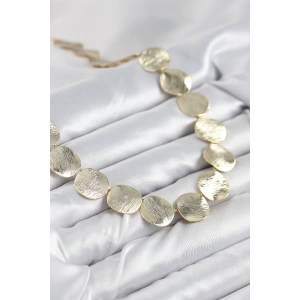 Dodes Dodes Pirinç Sıralı Para Model Gold Renk Kadın Kolye TG27BKO10488