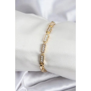 Dodes Dodes Pirinç VIP Seri Gold Renk Parçalı Model Kadın Bileklik TG27BB7930