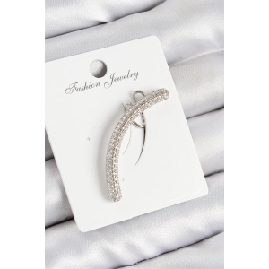 Dodes Dodes Pirinç Zirkon Taşlı Model Gümüş Renk Sağ Kıkırdak Küpe TG27BKP10999