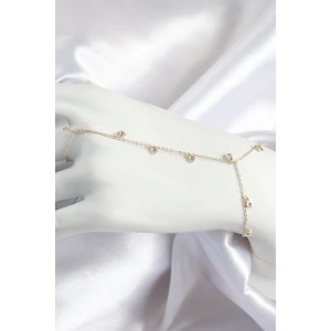 Dodes Dodes Pirinç Zirkon Taşlı Sallantılı Model Gold Renk Kadın Şahmeran TG27SN699