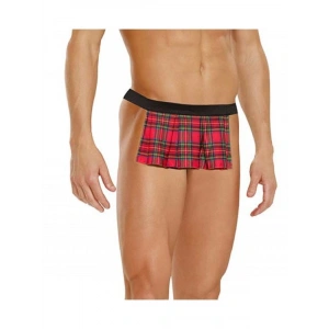 Dodes Tegan Fantezi Arkası Açık Ekoseli Erkek Etek TG274592